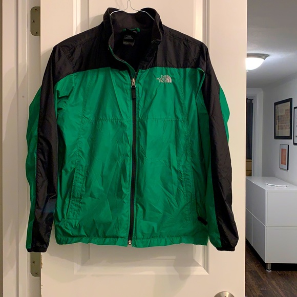 The North Face Jackets \u0026 Coats | North Face Fleece Lined Windbreaker | Color: Black/Green | Size: S | Tktess's Closet
